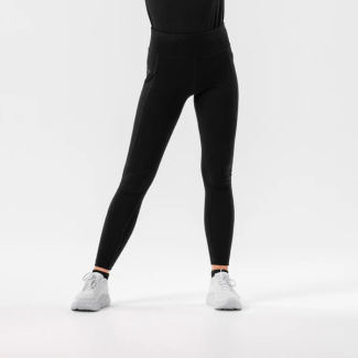 Black Performance Run Tights for Women