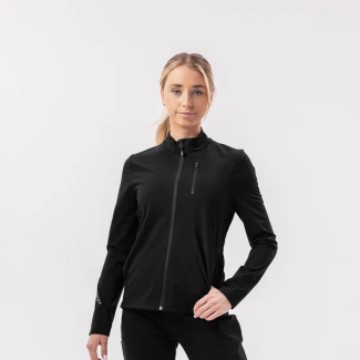 Black Performance Track Jacket for Women