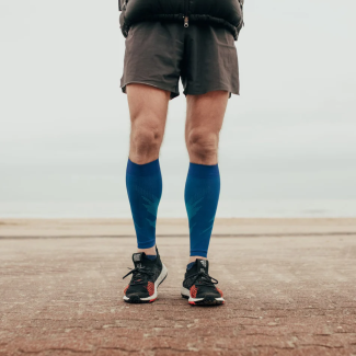 Blue Performance Compression Training Socks